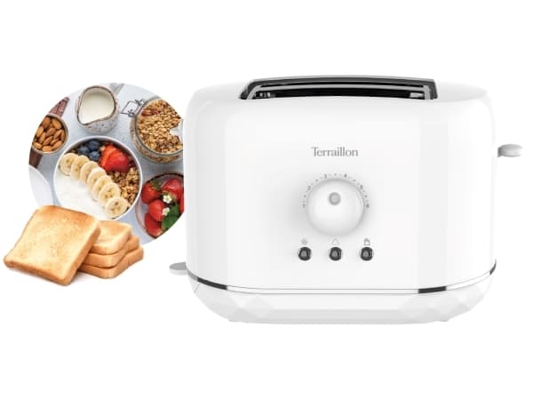 Terraillon Diamant, 2 skiva(r), Vit, Plast, Svängbar, 870 W, 0,75 m