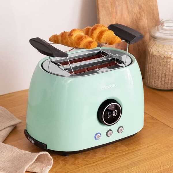 Cecotec Vertikal Digital Brödrost ClassicToast 8000 Blue Dubbel