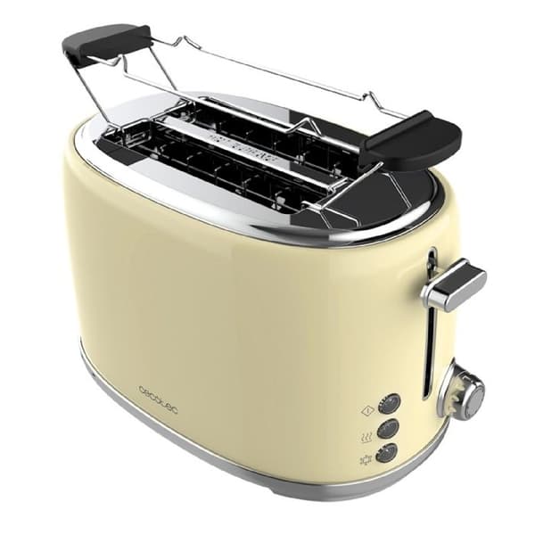 Cecotec Vertikal Brödrost Toast&Taste 1000 Retro Dubbel Beige