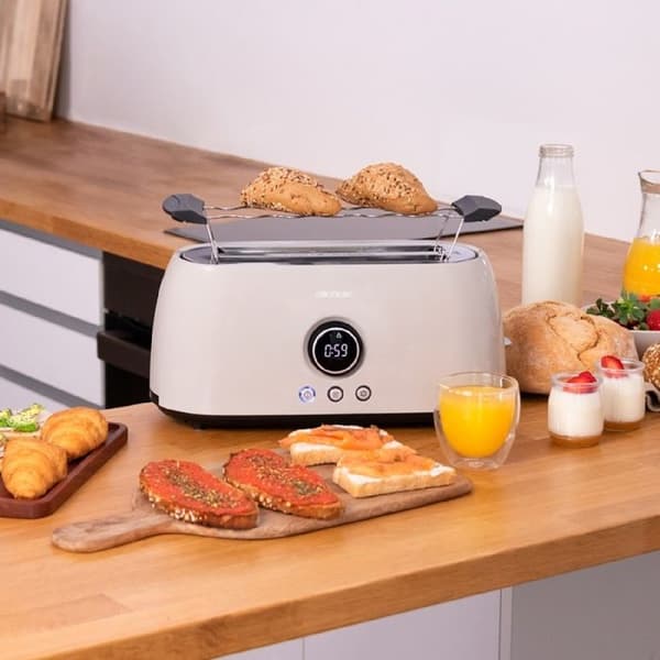 Cecotec Vertikal Brödrost Digital ClassicToast 15000 Beige Extra Dubbel
