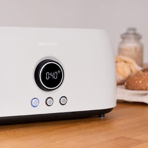 Cecotec Vertikal Brödrost Digital ClassicToast 15000 Beige Extra Dubbel