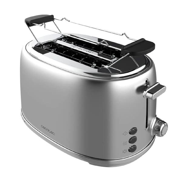 Cecotec Vertikal Brödrost Toast&Taste 1000 Retro Dubbel Inox