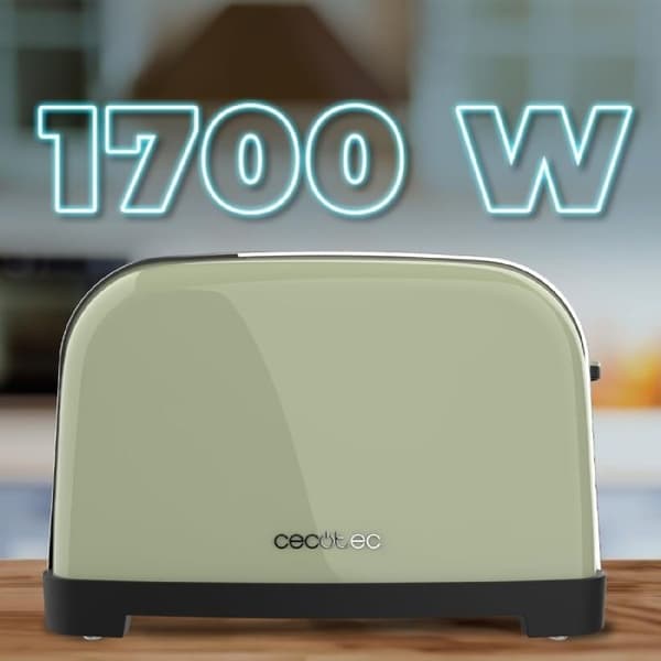 Cecotec Vertikal Brödrost Toastin' time 1500 Dubbel Grön