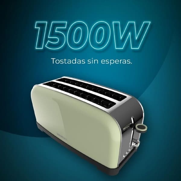 Cecotec Vertikalt Brödrost Toastin' time 1500 Grön