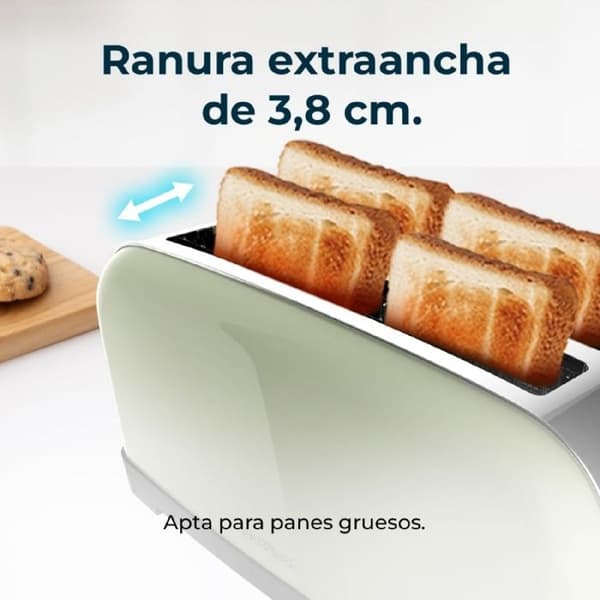 Cecotec Vertikalt Brödrost Toastin' time 1500 Grön