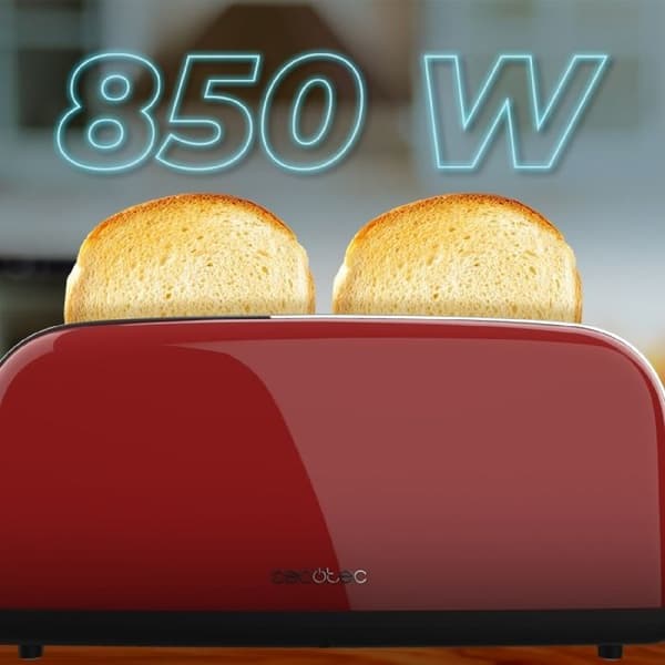 Cecotec Vertikal brödrost Toastin' time 850 Röd Long Lite