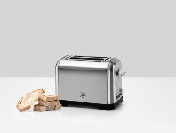 OBH Nordica Metropolitan, 2 skiver, Rustfritt stål, Knapper, Rotasjon, 700 W, 220 - 240 V, 50 Hz