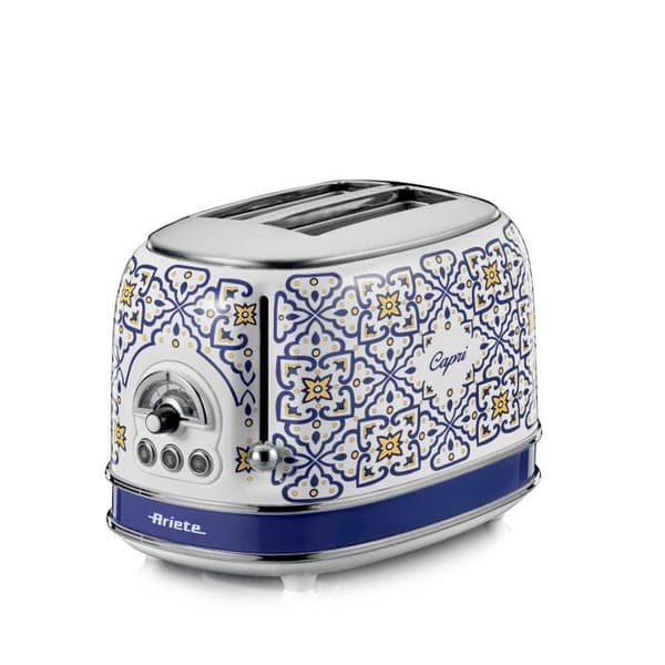 ARIETE Vintage Capri Toastmaskin 2 skivor 810W Retro Design