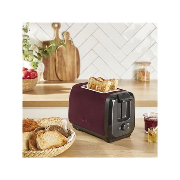 Moulinex Brödrost 2 fack 800w Bordeaux - LT5S05E0