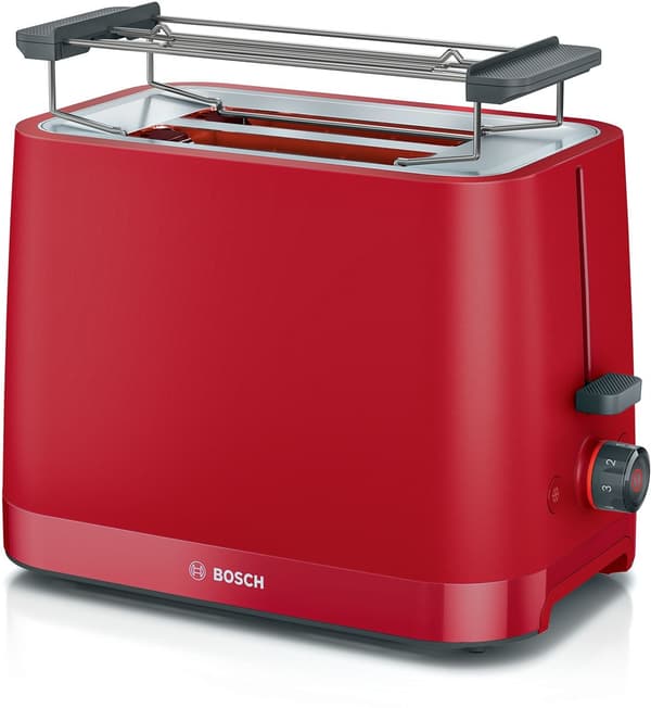 Bosch TAT3M124 leivänpaahdin 2 viipaletta 950 W Punainen