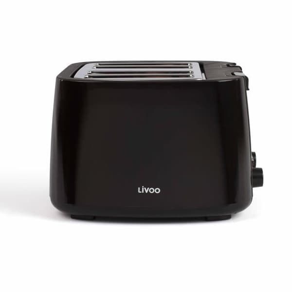 LIVOO DOD167N Brödrost - 4 skivor - Svart