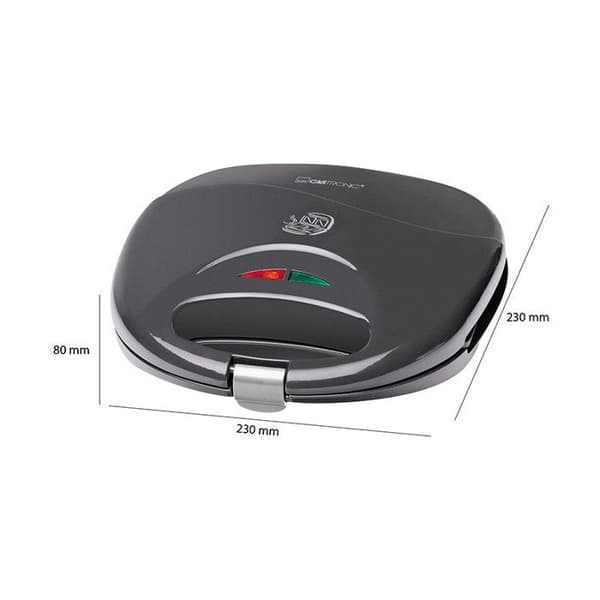 Smörgås och Croque Monsieur Maker Clatronic ST 3477 Grå