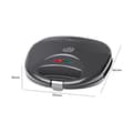 Miniatyrbild 6 av 6: Smörgås och Croque Monsieur Maker Clatronic ST 3477 Grå