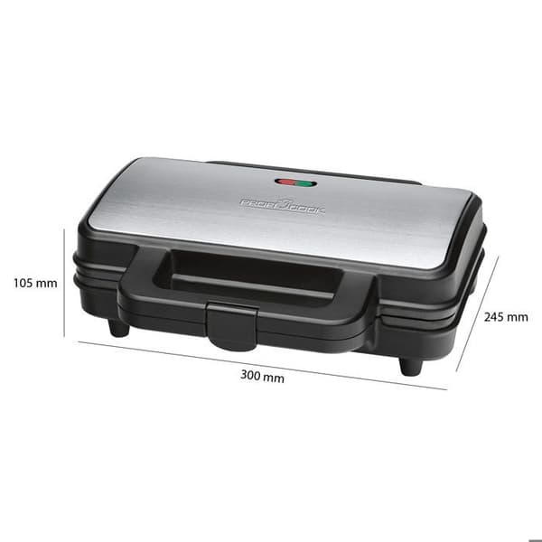 ProfiCook Sandwich brödrost 900 W silver PC-ST 1092