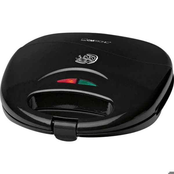 Smörgås och Croque Monsieur Maker Clatronic ST 3477 Svart - Non-stick triangulära tallrikar - 750W
