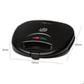 Miniatyrbild 6 av 6: Smörgås och Croque Monsieur Maker Clatronic ST 3477 Svart - Non-stick triangulära tallrikar - 750W