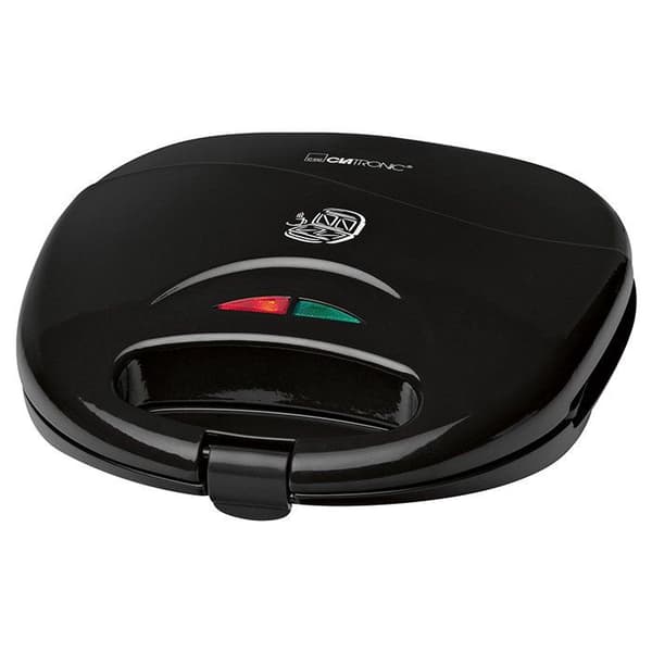 Smörgås och Croque Monsieur Maker Clatronic ST 3477 Svart - Non-stick triangulära tallrikar - 750W