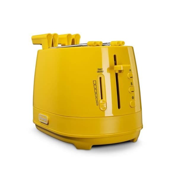 DELONGHI CTLAP2203 brödrost - 2 skivor - Gul - Avfrostningsfunktion