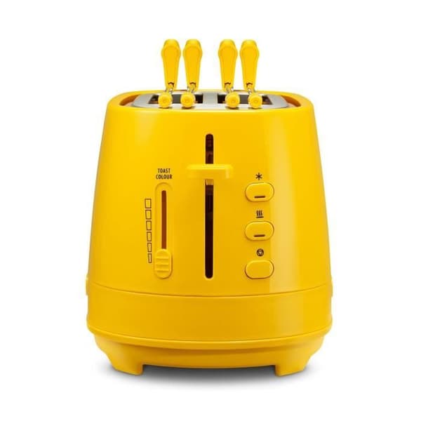 DELONGHI CTLAP2203 brödrost - 2 skivor - Gul - Avfrostningsfunktion