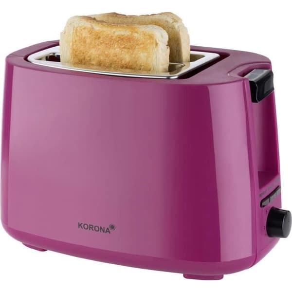 Brödrost - KORONA - 21134 - 2 skivor - 750 Watt - röda frukter