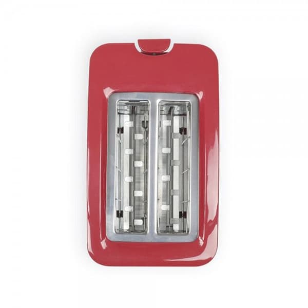 Brödrost - Livoo - Röd - 2 skivor - 7 bryningsnivåer - Automatisk utmatning