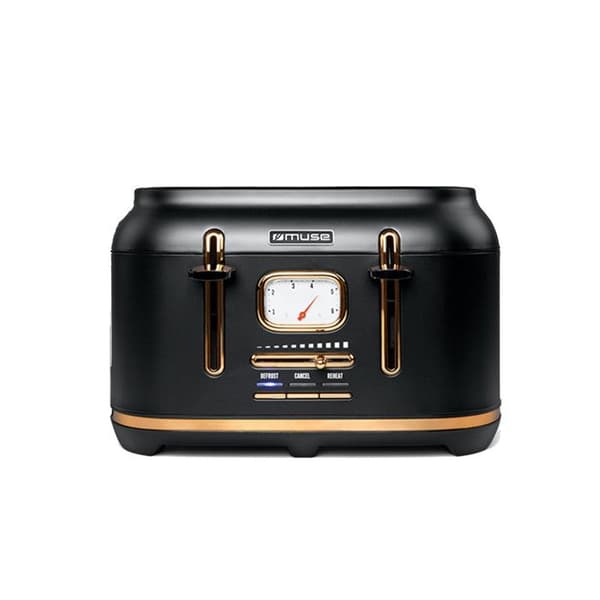 Brödrost - Muse - MS-131BC - 4 fack - 1800W - Rostfritt stål