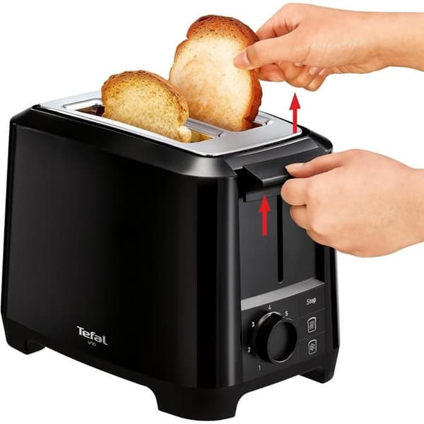 Brödrost - Tefal - tt1408 - Svart - 2 skivor - 2 platser