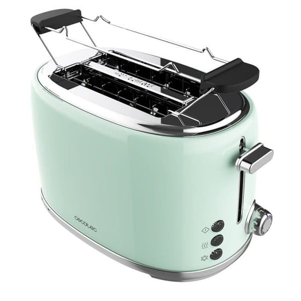 Cecotec Vertikal Brödrost Toast&amp;Taste 1000 Retro Dubbel Grön