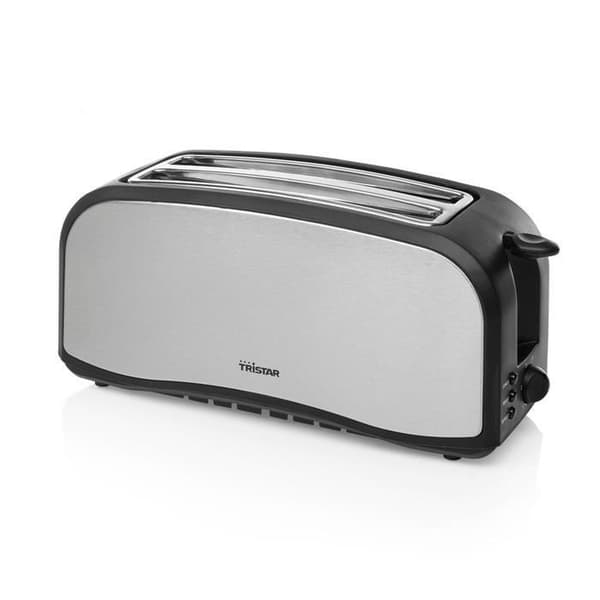 Rostfri brödrost - Tristar BR-1046 - 4 skivor - Avfrostningsfunktion - 1400 Watt