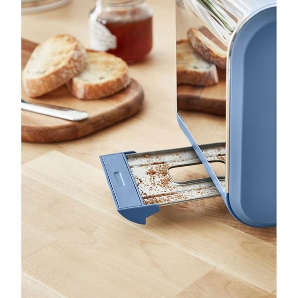 Bred brödrost 2 skivor Modern Nordic Design SWAN ST14610BLUNEU 900W Blå 49374