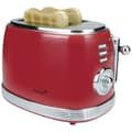 Miniatyrbild 1 av 3: Korona 21668 Retro brödrost - 2 skivor bröd - Retro toast nivåindikator - 6 nivåer - 850 watt - Röd