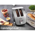Miniatyrbild 3 av 4: Zilan Grillebrödrost Inox 1000W - 2 stora fack - 6 nivåer av rostning