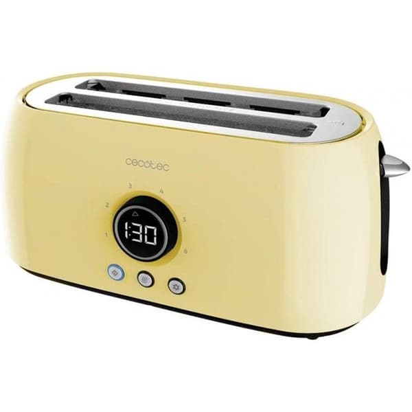 Cecotec Vertikal Brödrost Digital ClassicToast 15000 Gul Extra Dubbel
