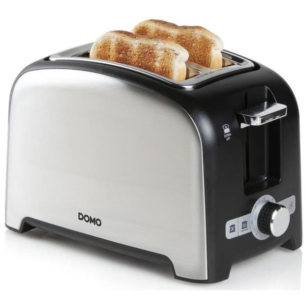 Domo Brödrost 2 skivor 900w svart - do959t