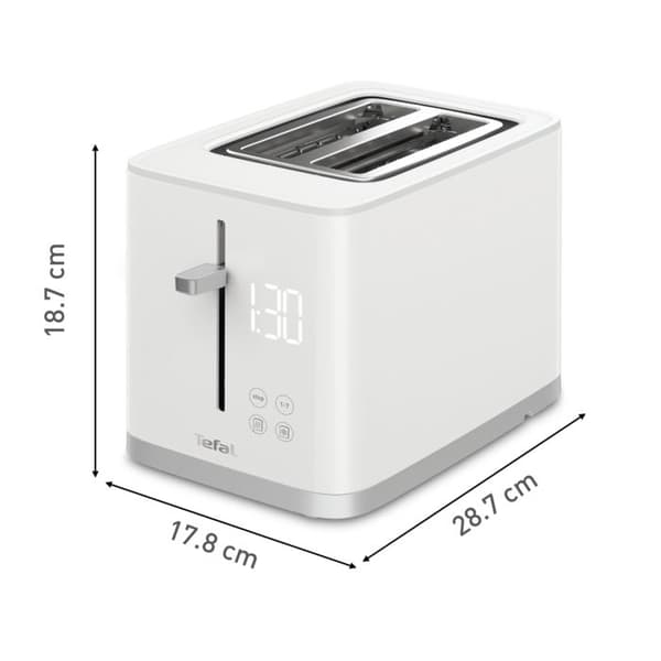 Tefal brödrost 2 fack med digital display och timer 7 lägen TT693110