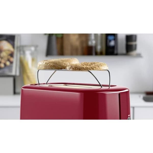 Bosch Haushalt TAT6A514 Brödrost med speciell konditori röd, rostfritt stål