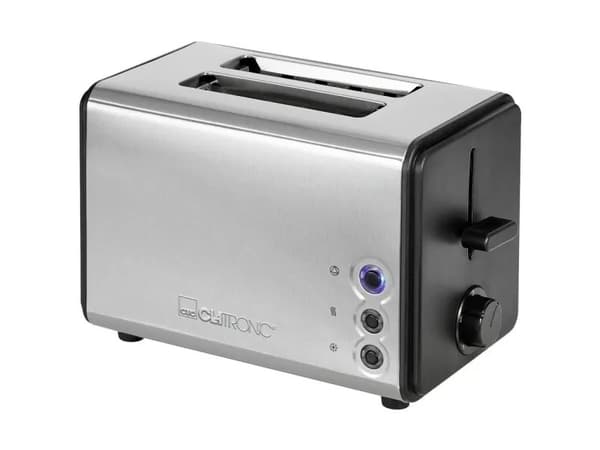 Clatronic TA 3620, 2 viipale(i)ta, Musta, Ruostumaton teräs, Ruostumaton teräs, -, Y, Painikkeet, Rotaatio, 850 W