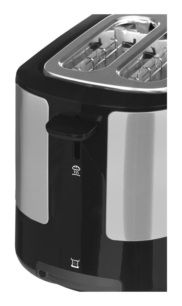 Philips Viva Collection HD2637/90 brødrister 2 skiver Sort, Rustfrit stål