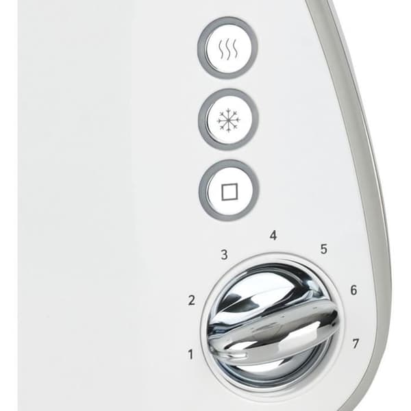 Brödrost - BRANDT - T02T1050W - 2 fack - 7 effektnivåer - Smulbricka - Vit