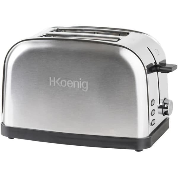 To-skive brødrister - HKoeNIG - TOS7 - 850 W - Rustfrit stål