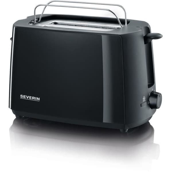 SEVERIN AT2287 Leivänpaahdin - 700 W, 2 viipaletta, säädettävä paahtoaste, leivonnaisteline, musta