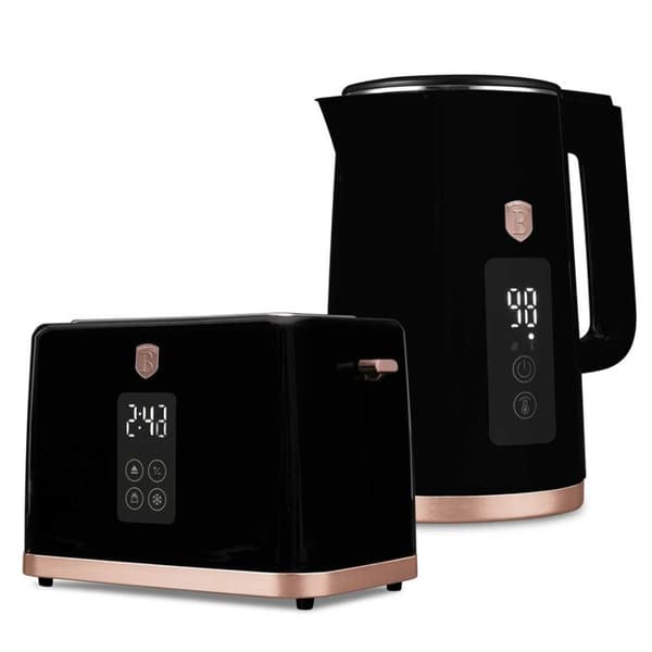 ELDRA KÖRING 1,7L + DIGITAL TOASTER BERLINGER HAUS BH-9540 BLACK ROSE