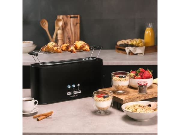 Cecotec 03180, 2 viipale(i)ta, Musta, Muovi, Painikkeet, Vipu, 980 W, 220 - 240 V