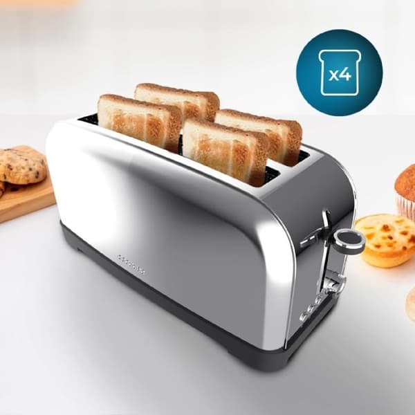 Cecotec Vertikal Brödrost Toastin' time 1500 Inox Lite