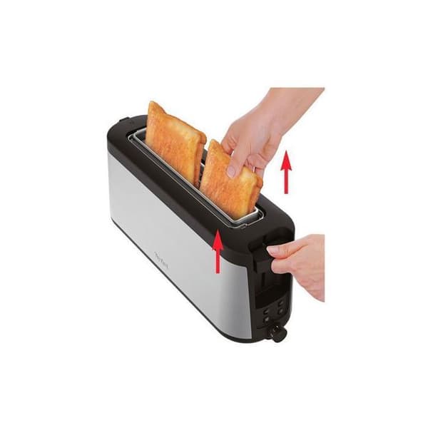 Tefal Element TL430811 brödrost - 1 plats - 7 bryningsnivåer - avfrostning - rostfritt stål