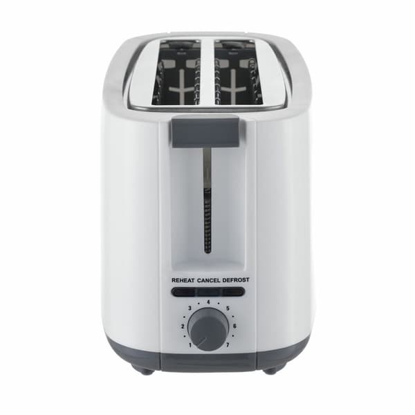 Brødrister EDM 07799 White Design 1400 W Dobbelt slot