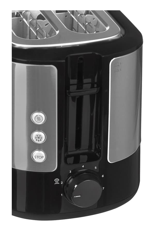 Philips Viva Collection HD2637/90 brødrister 2 skiver Sort, Rustfrit stål
