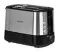 Miniatyrbillede 1 af 10: Philips Viva Collection HD2637/90 brødrister 2 skiver Sort, Rustfrit stål