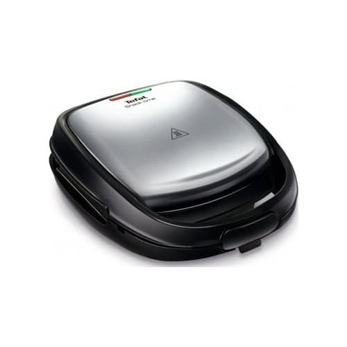 Tefal Snack Time SW341D12 - smörgåsgrill/våffeljärn - stål/svart