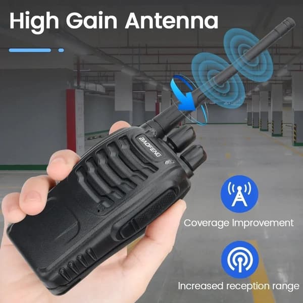 BaoFeng 888 S UHF Tvåvägsradio / Walkie Talkie Inbyggd LED-ficklampa